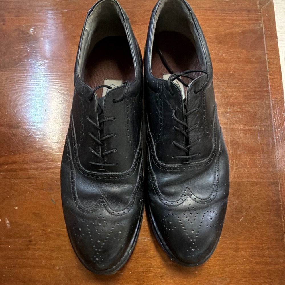 Rockport DresSports Men's Black Leather Wingtip Oxford Lace-Up Shoes 10 M